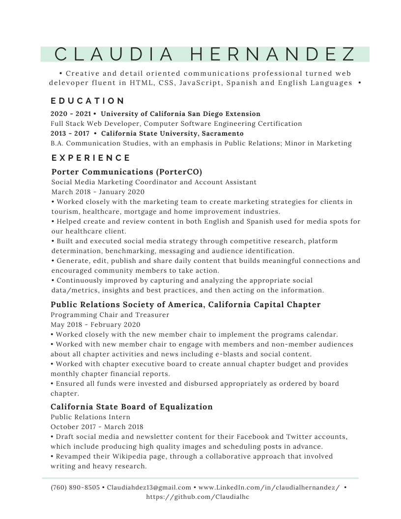 resume